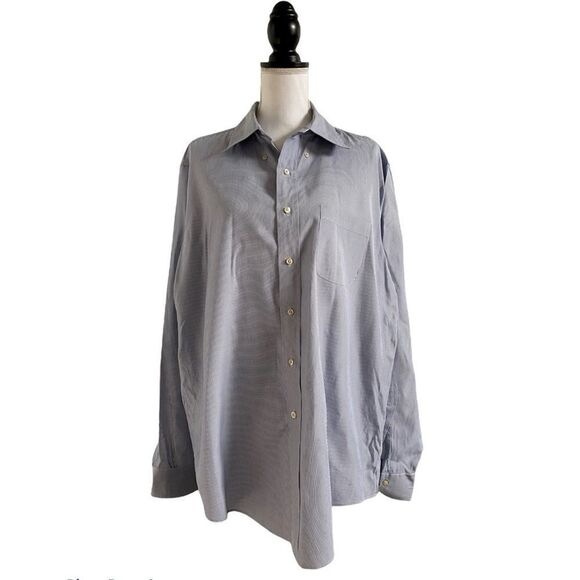 Brooks Brothers Men’s Original Polo Button Down Blue White Stripe Size 16.5-36 - Picture 1 of 7